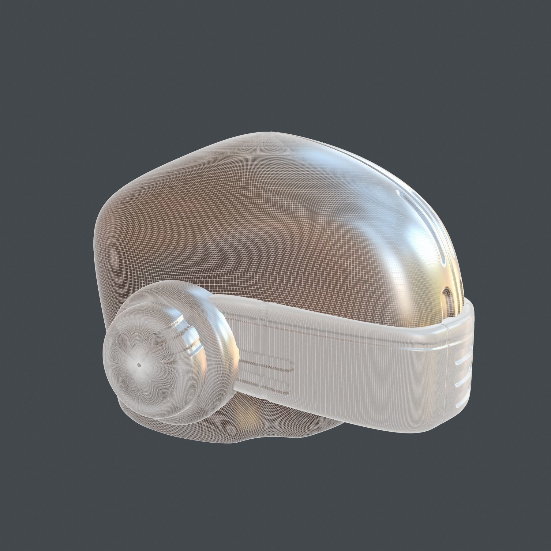 helmet high poly sculpt 3d printable 3D model_7