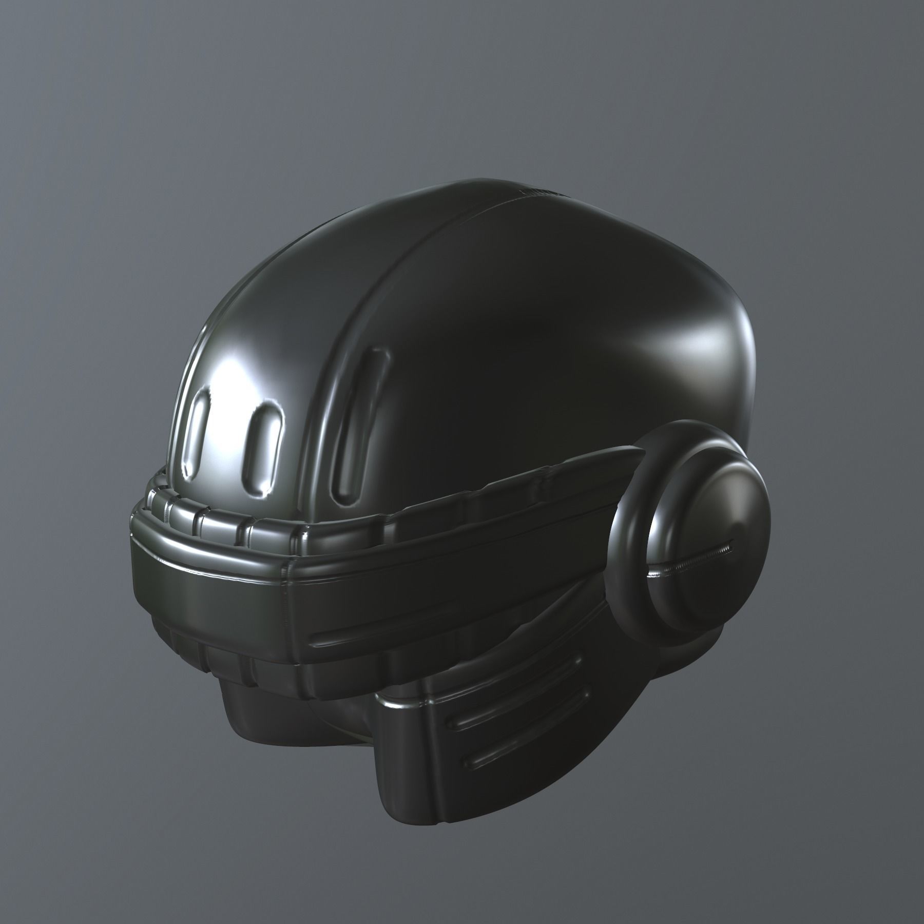 helmet high poly sculpt 3d printable 3D model_8