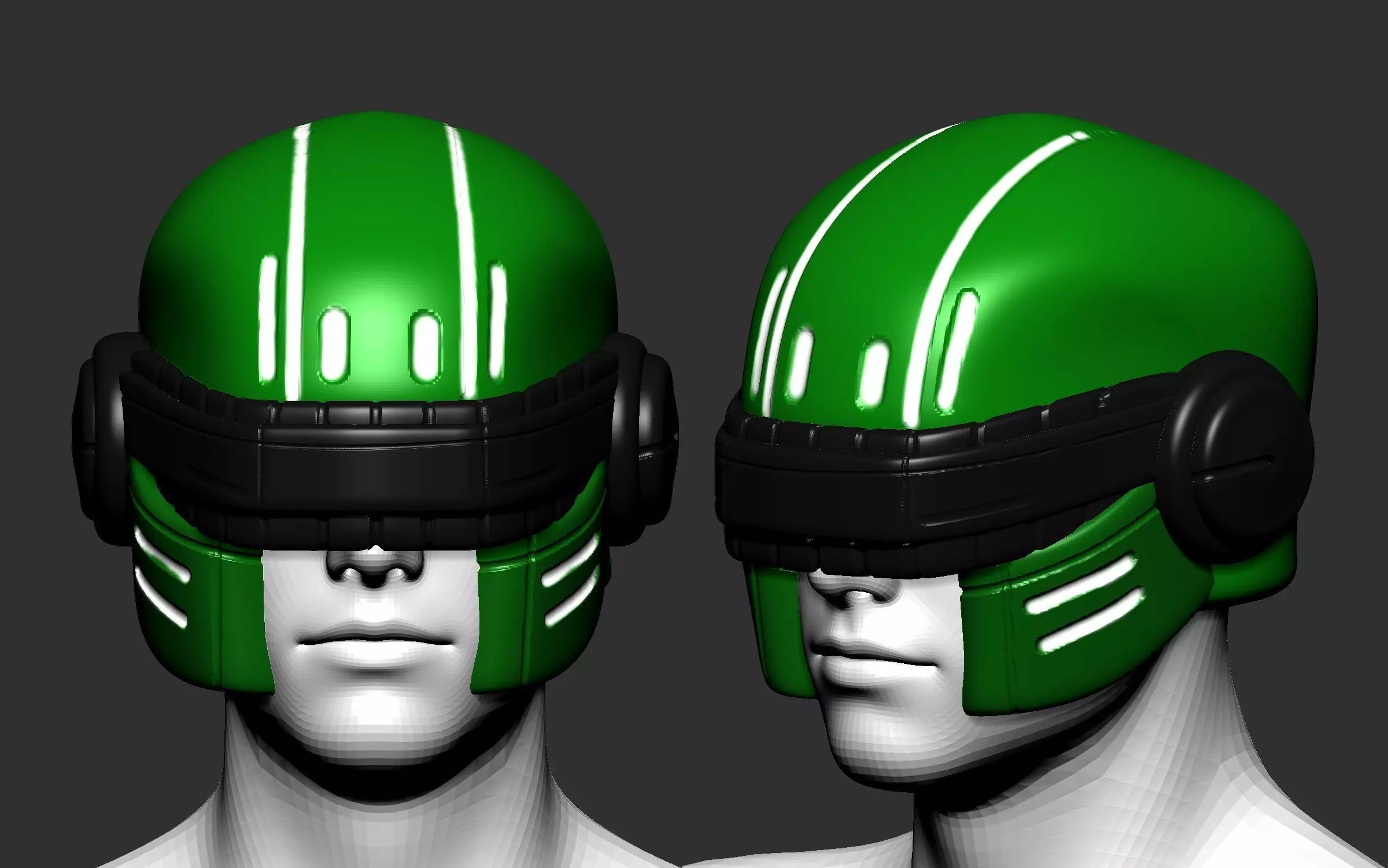 helmet high poly sculpt 3d printable 3D model_0