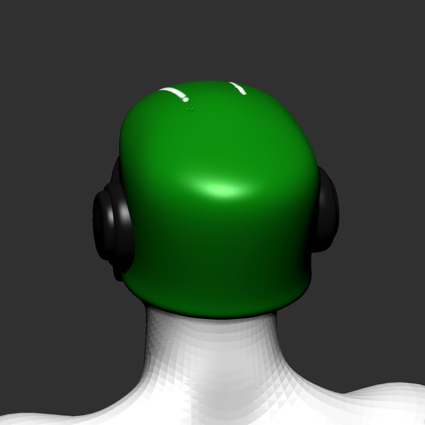 helmet high poly sculpt 3d printable 3D model_6