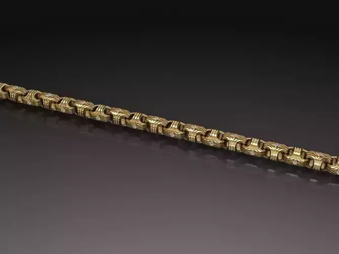 Chain with diamonds