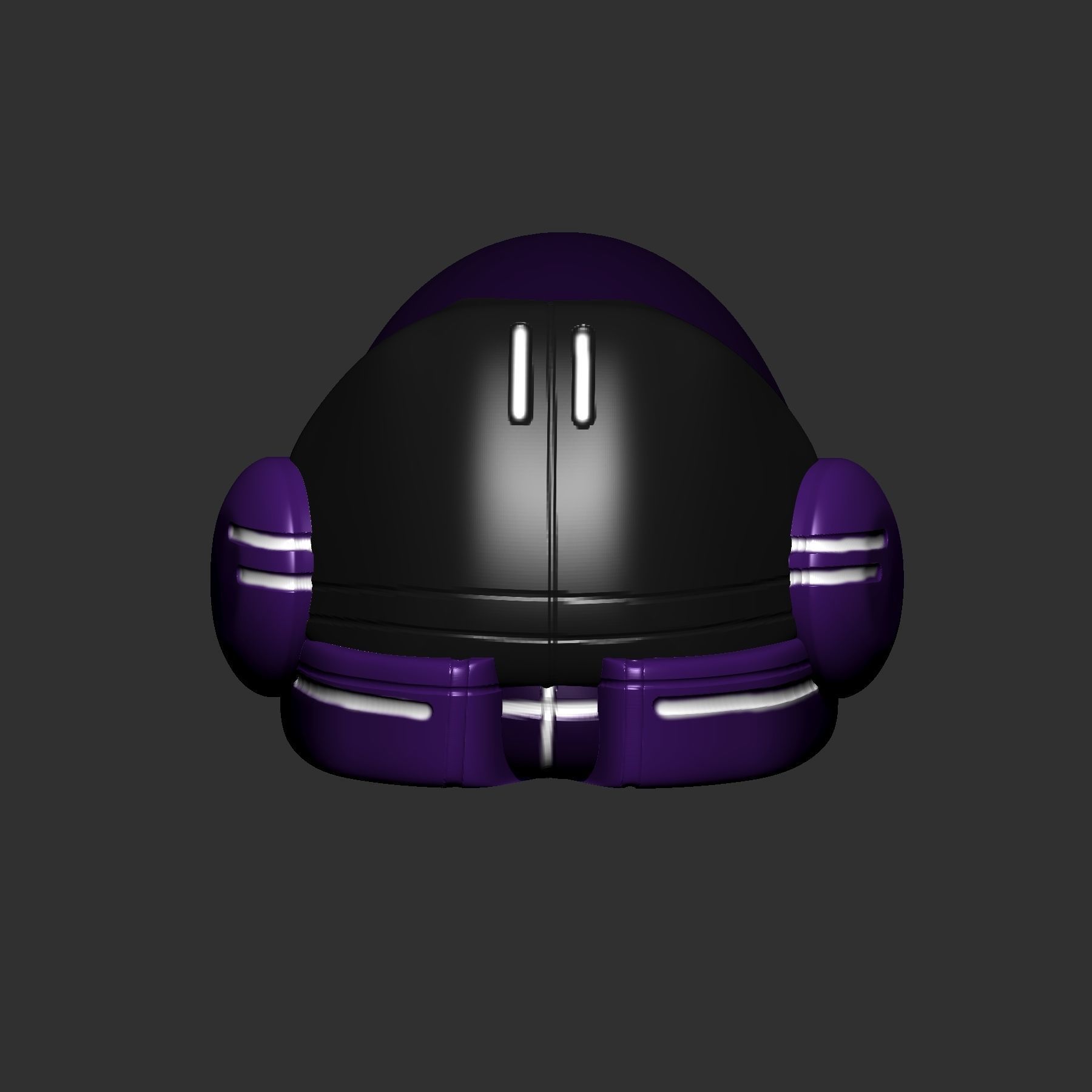 helmet high poly sculpt 3d printable 3D model_2