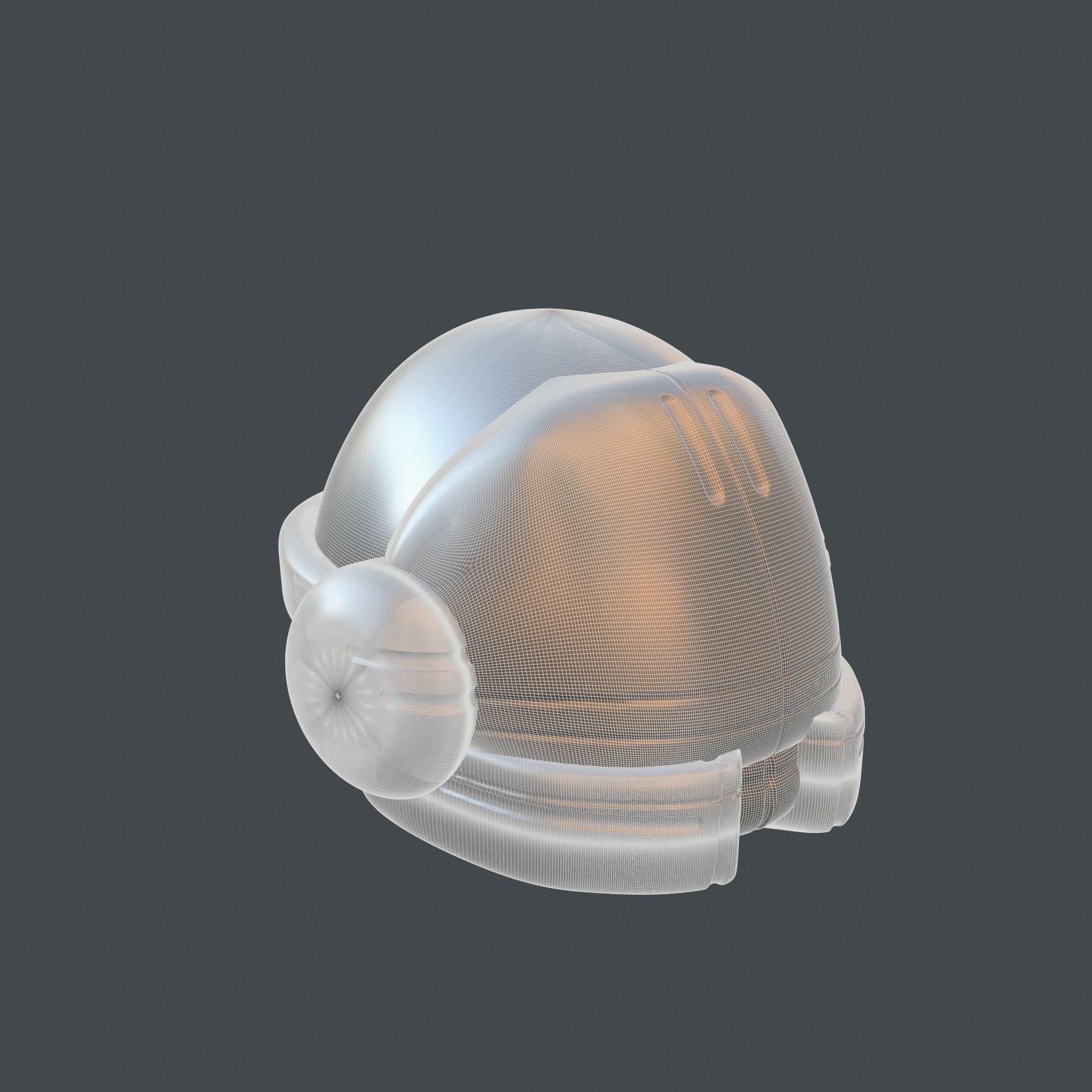 helmet high poly sculpt 3d printable 3D model_8