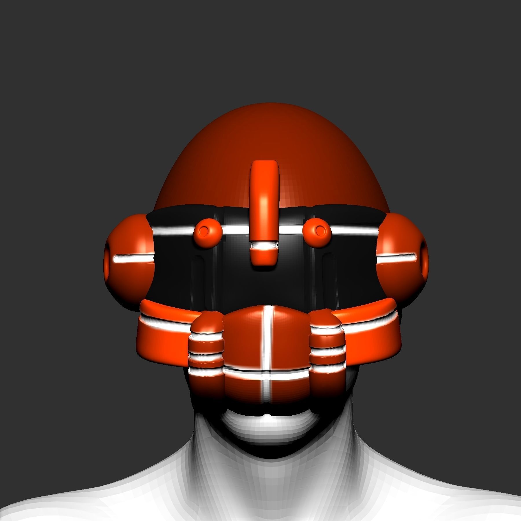 helmet high poly sculpt 3d printable ver 7 3D model 3D model_1