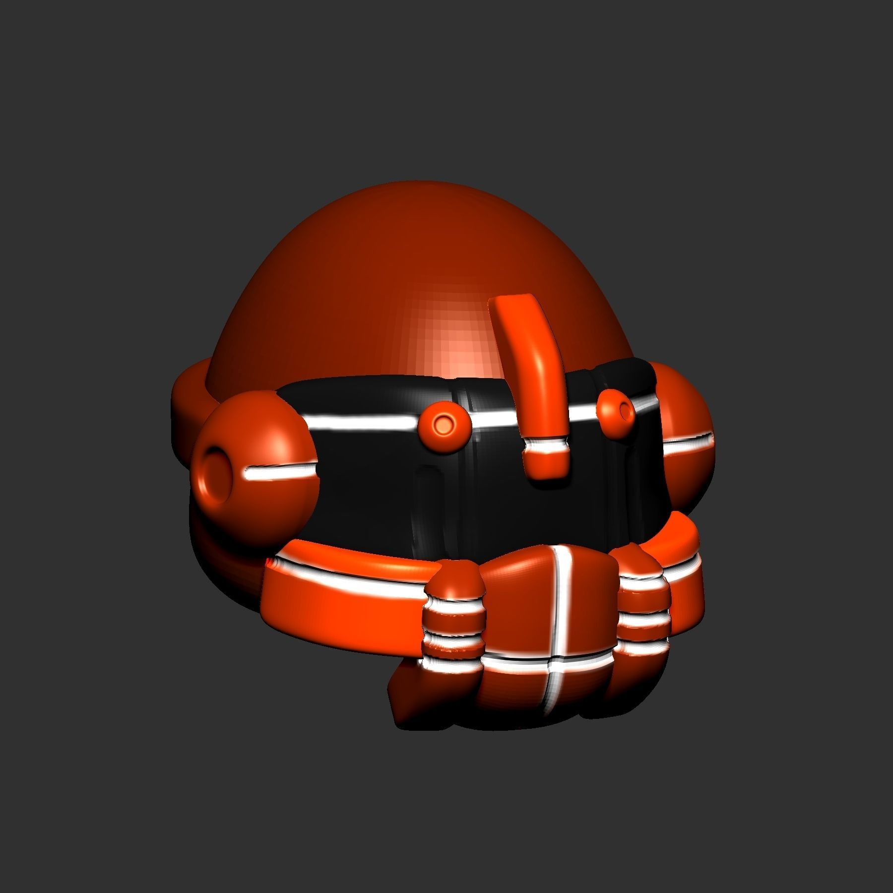 helmet high poly sculpt 3d printable ver 7 3D model 3D model_4