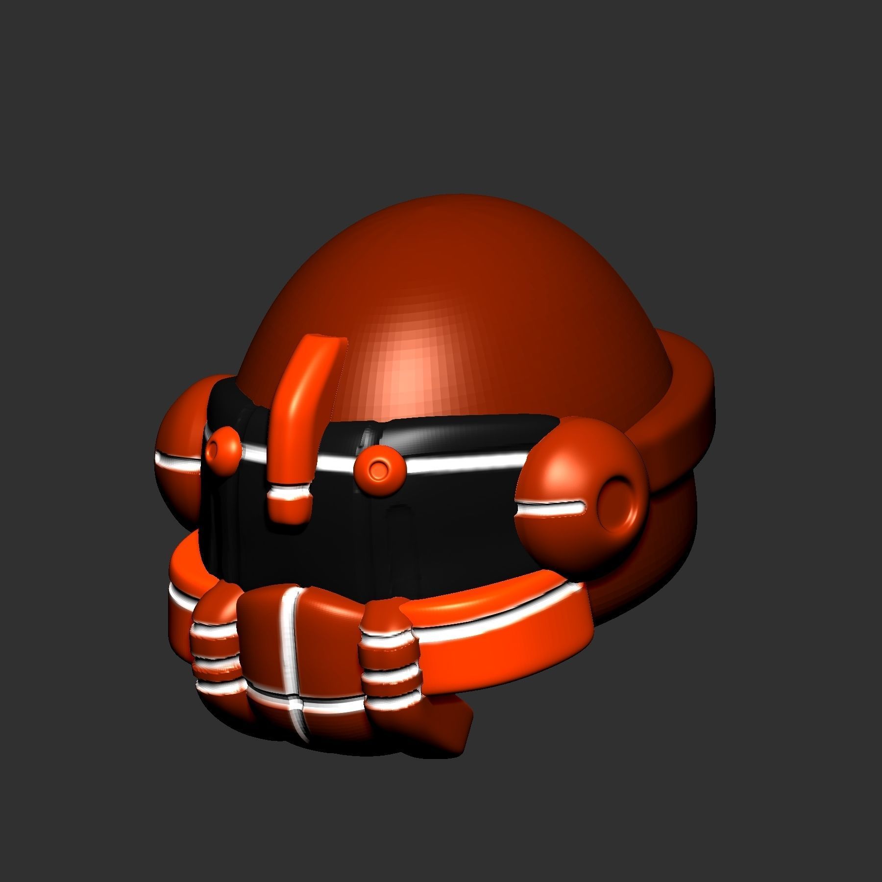 helmet high poly sculpt 3d printable ver 7 3D model 3D model_6