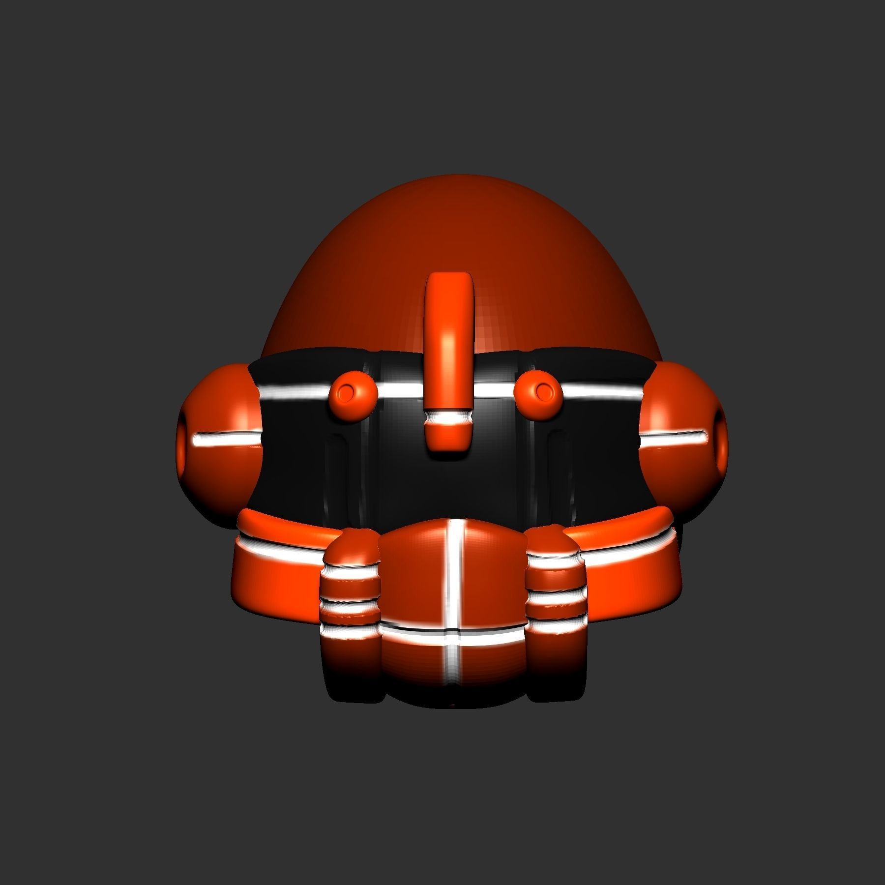 helmet high poly sculpt 3d printable ver 7 3D model 3D model_2