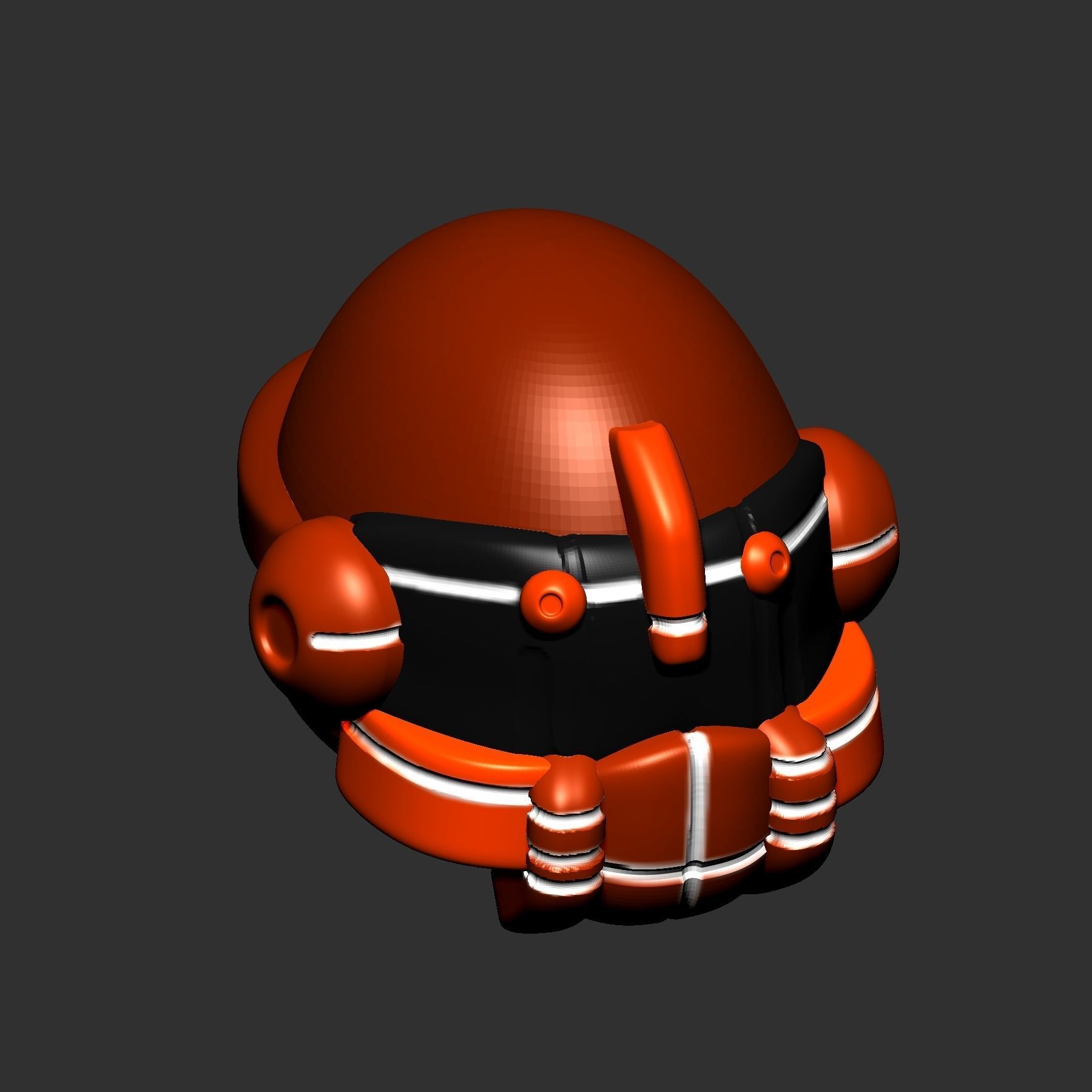 helmet high poly sculpt 3d printable ver 7 3D model 3D model_5