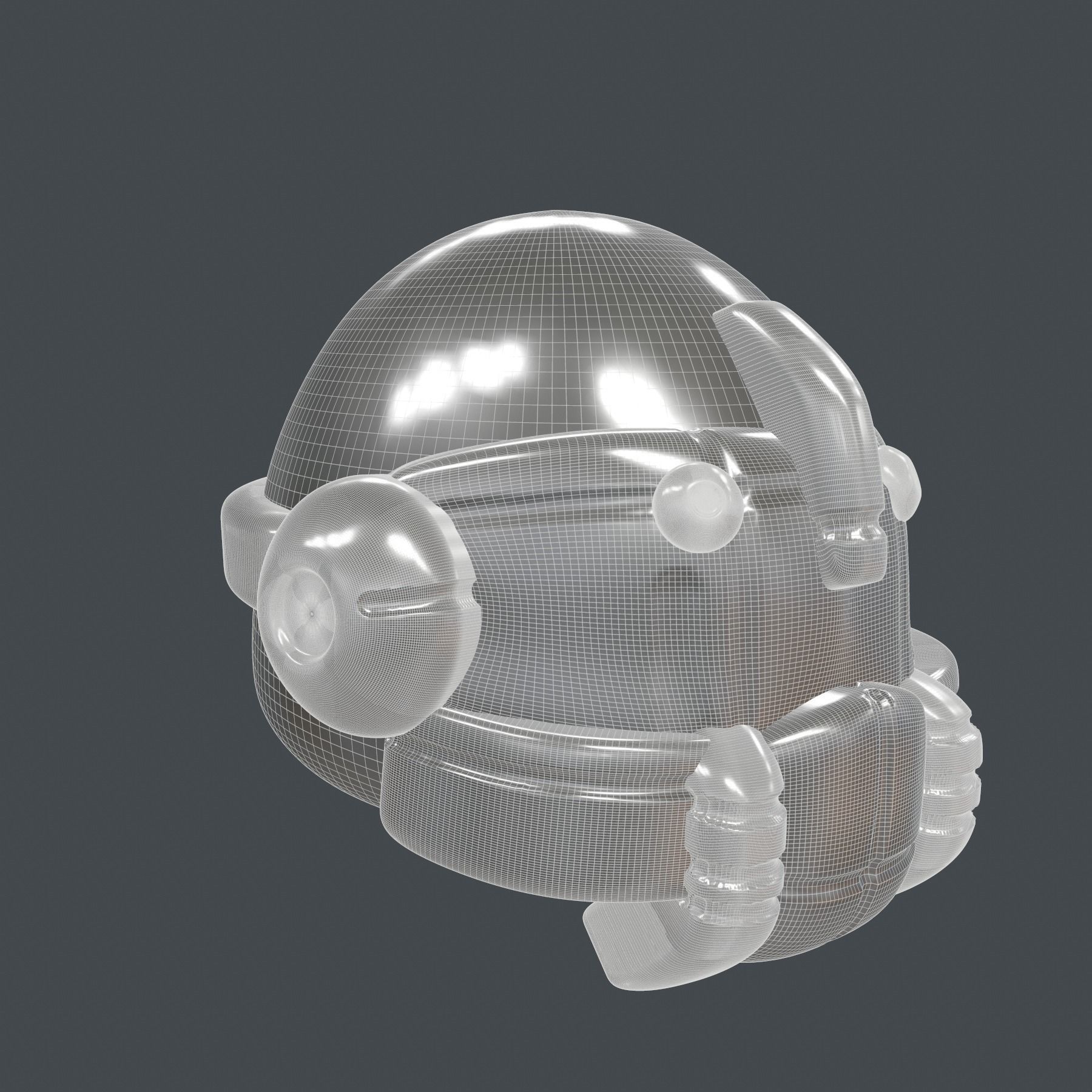 helmet high poly sculpt 3d printable ver 7 3D model 3D model_8