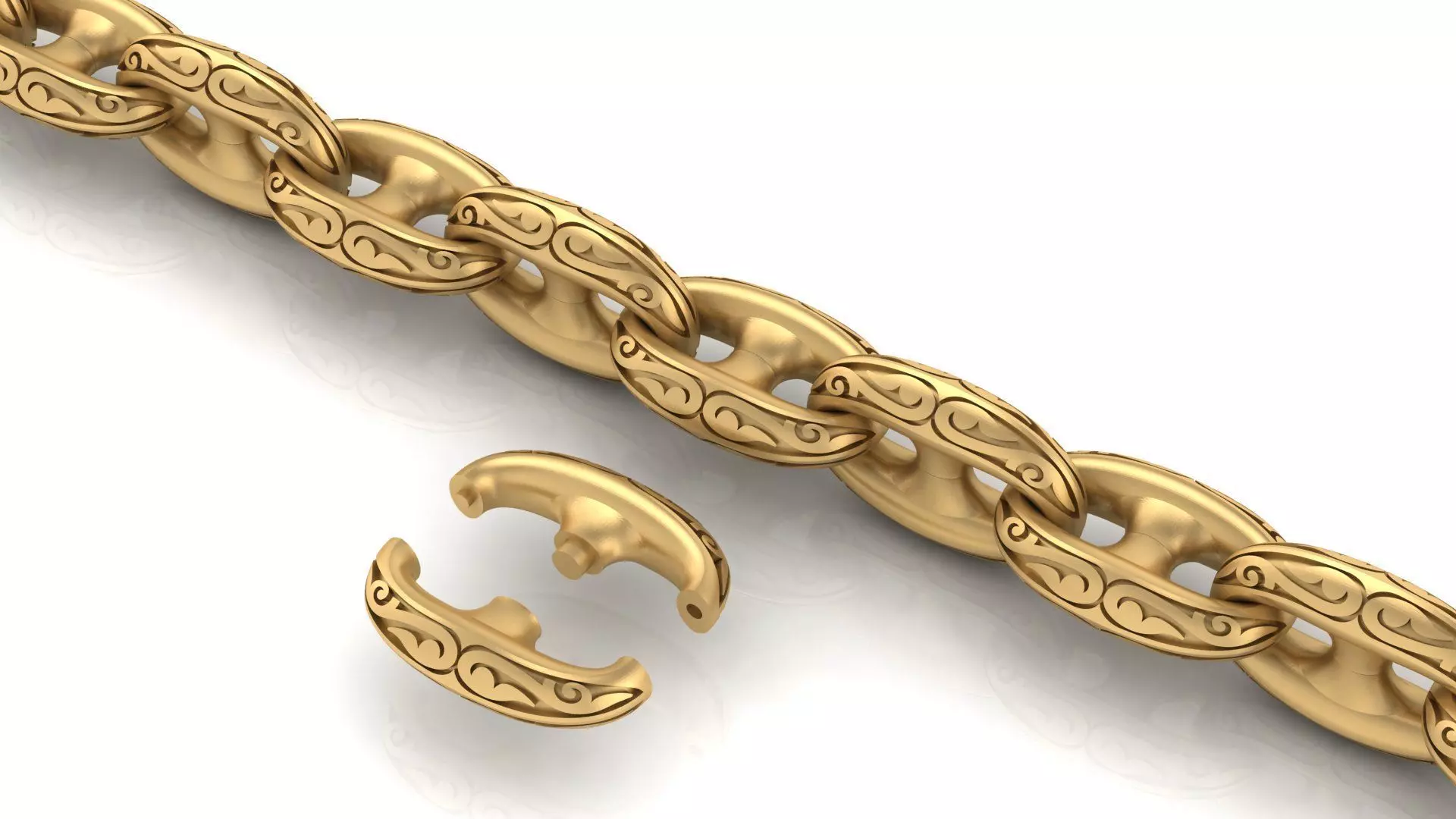 chain with patterns 3D model 3D printable | CGTrader