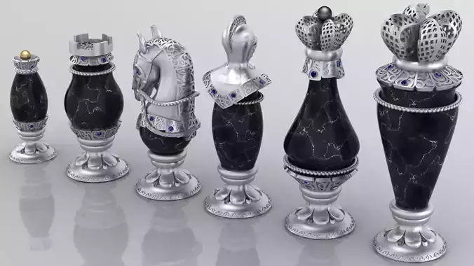 exclusive chess 3D print model