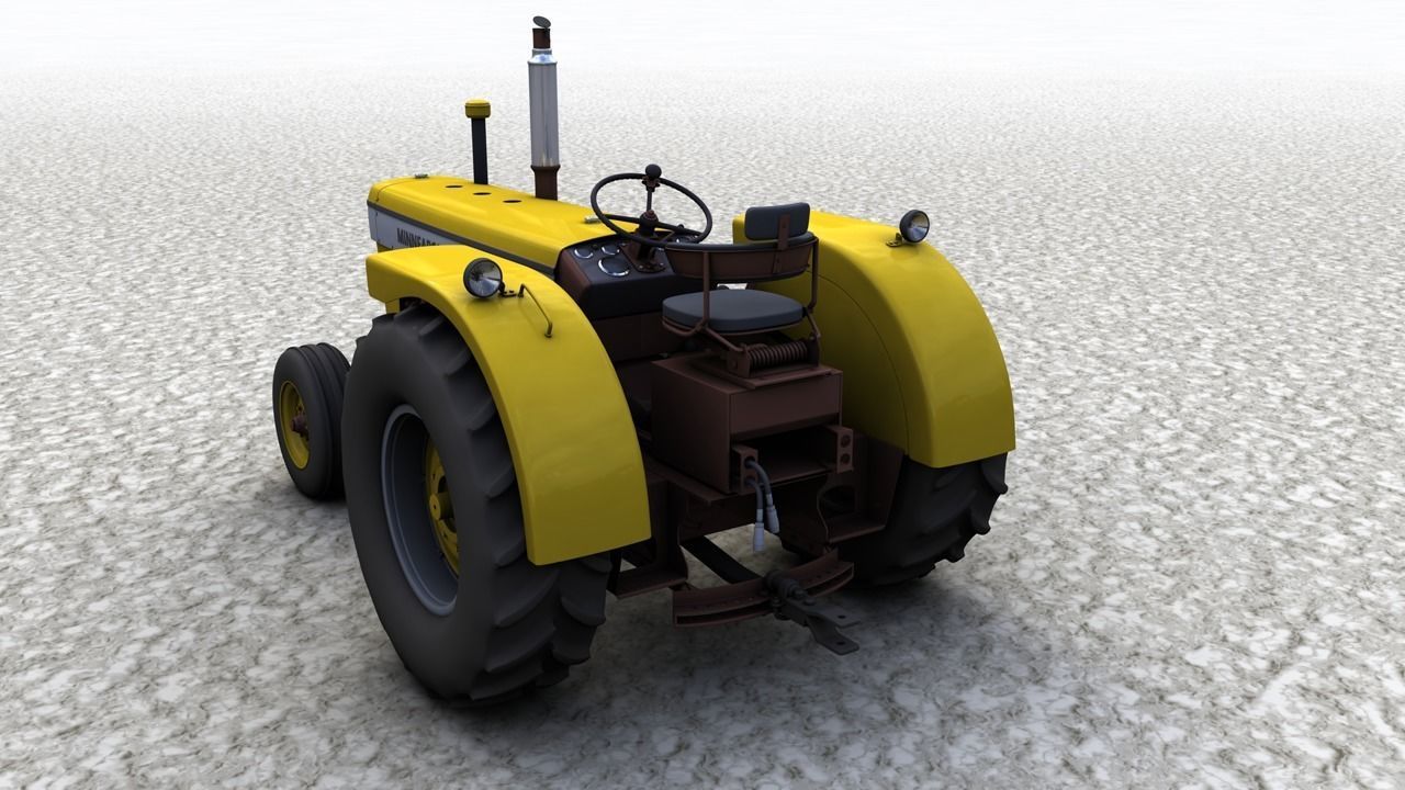 MINNEAPOLIS MOLINE G707 1965 Tractor 3D model_4