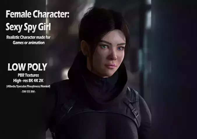 Spy Girl - Game Ready 