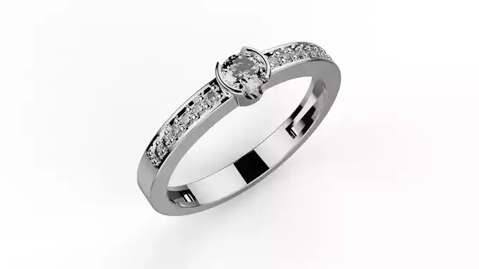 Diamod ring model wedding ring