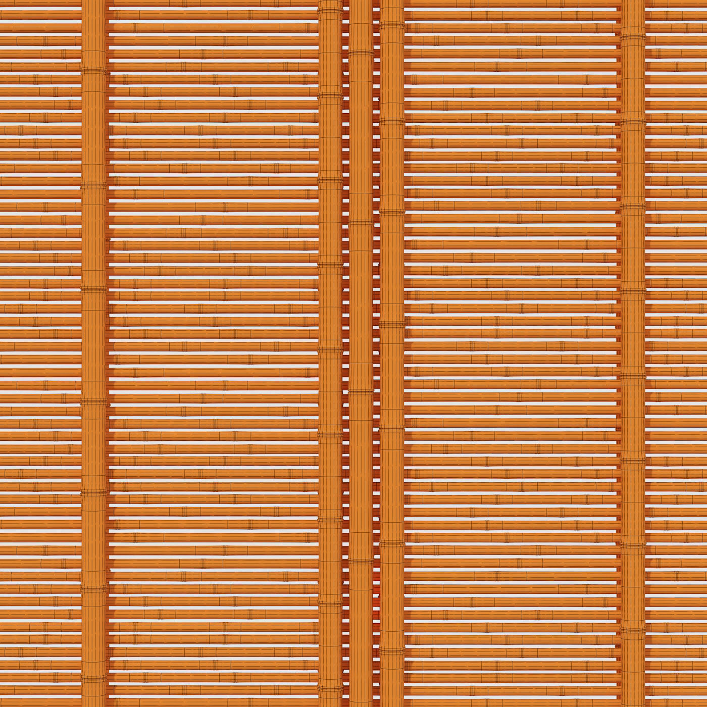 Bamboo branch wall panel 3D model_12