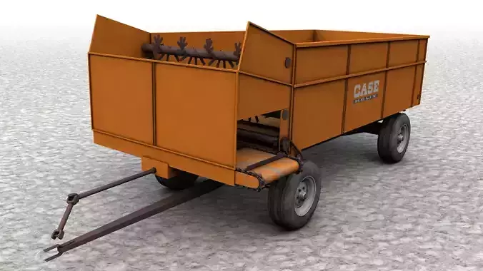 Case Helix Bunk Feeder wagon  3D model
