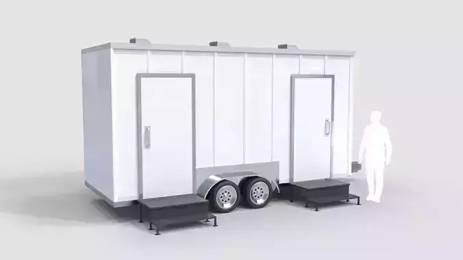 Restroom Trailer Rental 3D model