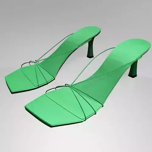 Strappy Spool-Heel Sandals 01