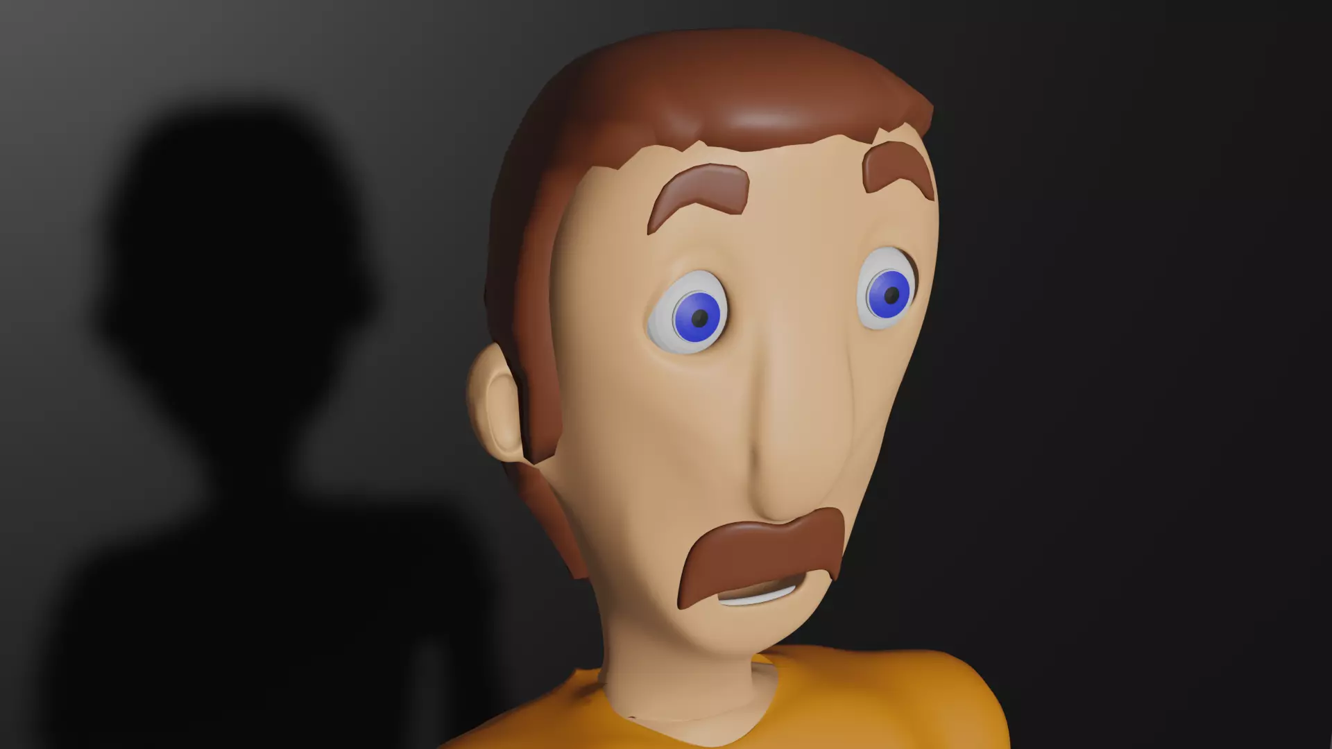 Adult male character for animation 3D model_0