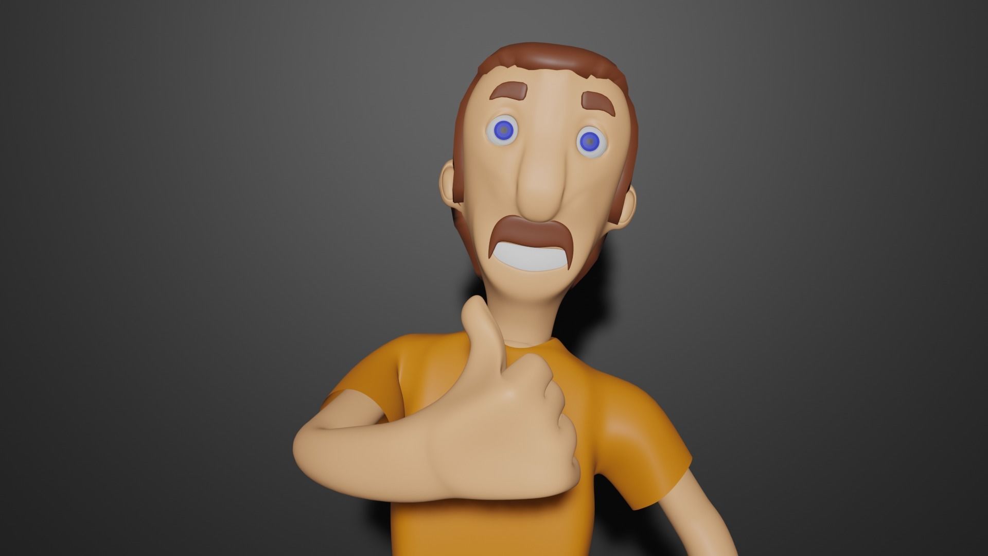 Adult male character for animation 3D model_1