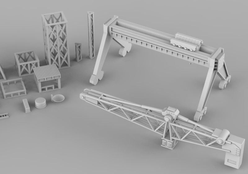 Infrastructure and Objectives Mega Pack 3D print model_8