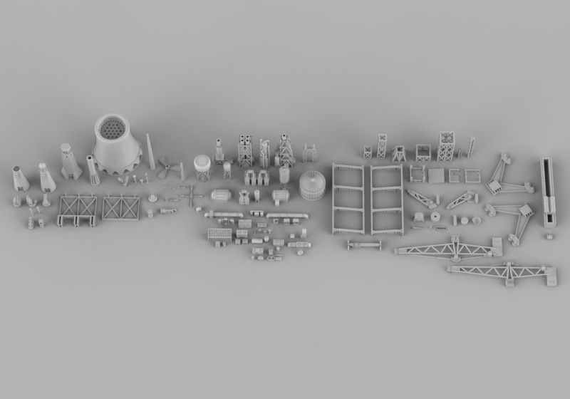 Infrastructure and Objectives Mega Pack 3D print model_1