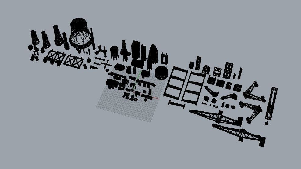 Infrastructure and Objectives Mega Pack 3D print model_39