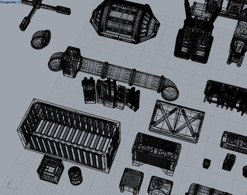 Infrastructure and Objectives Mega Pack 3D print model_42