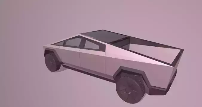 TESLA Unique CYBERTRUCK  textured Concept 3D model