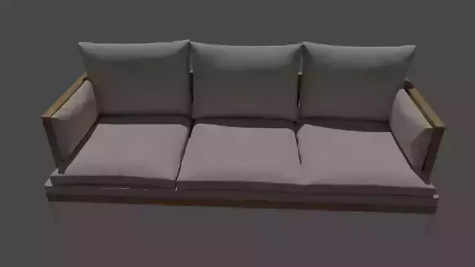 Realistic Couch sofa