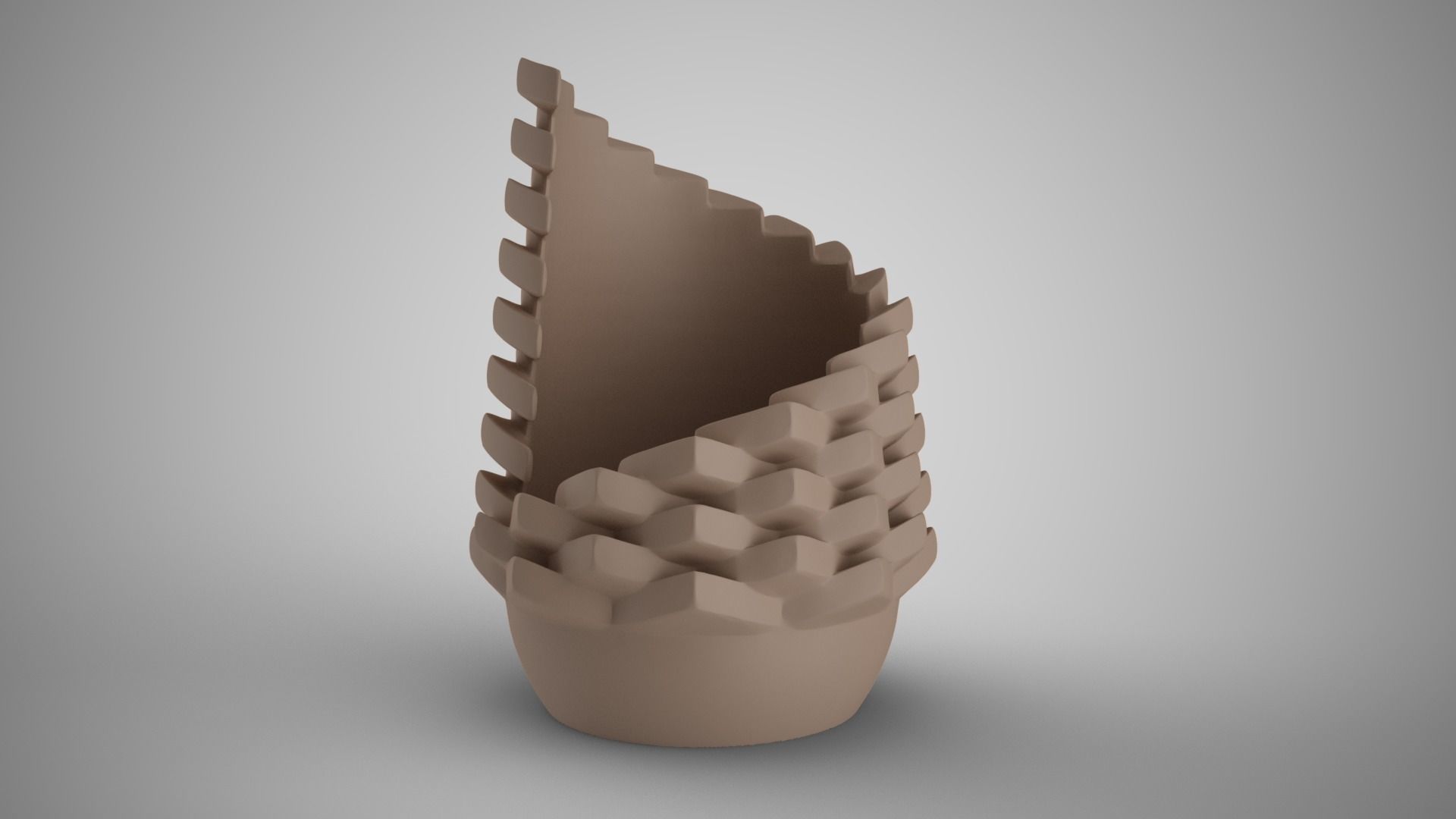 Pinecone Shaped Organizer 3D print model_1