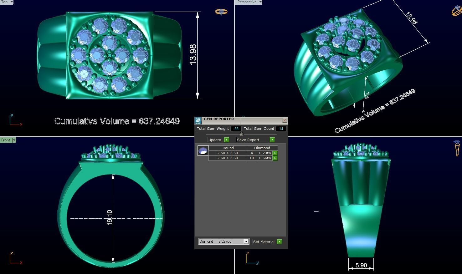 CNGR GENTS RING 1 3D print model_2