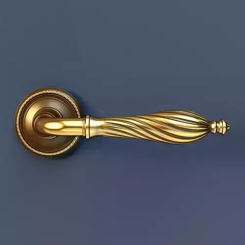 Brass Door Handles 3D model