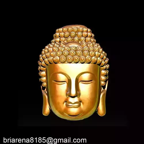 Buddha Face Pendant Ready For 3D Print 3D print model 3D print model