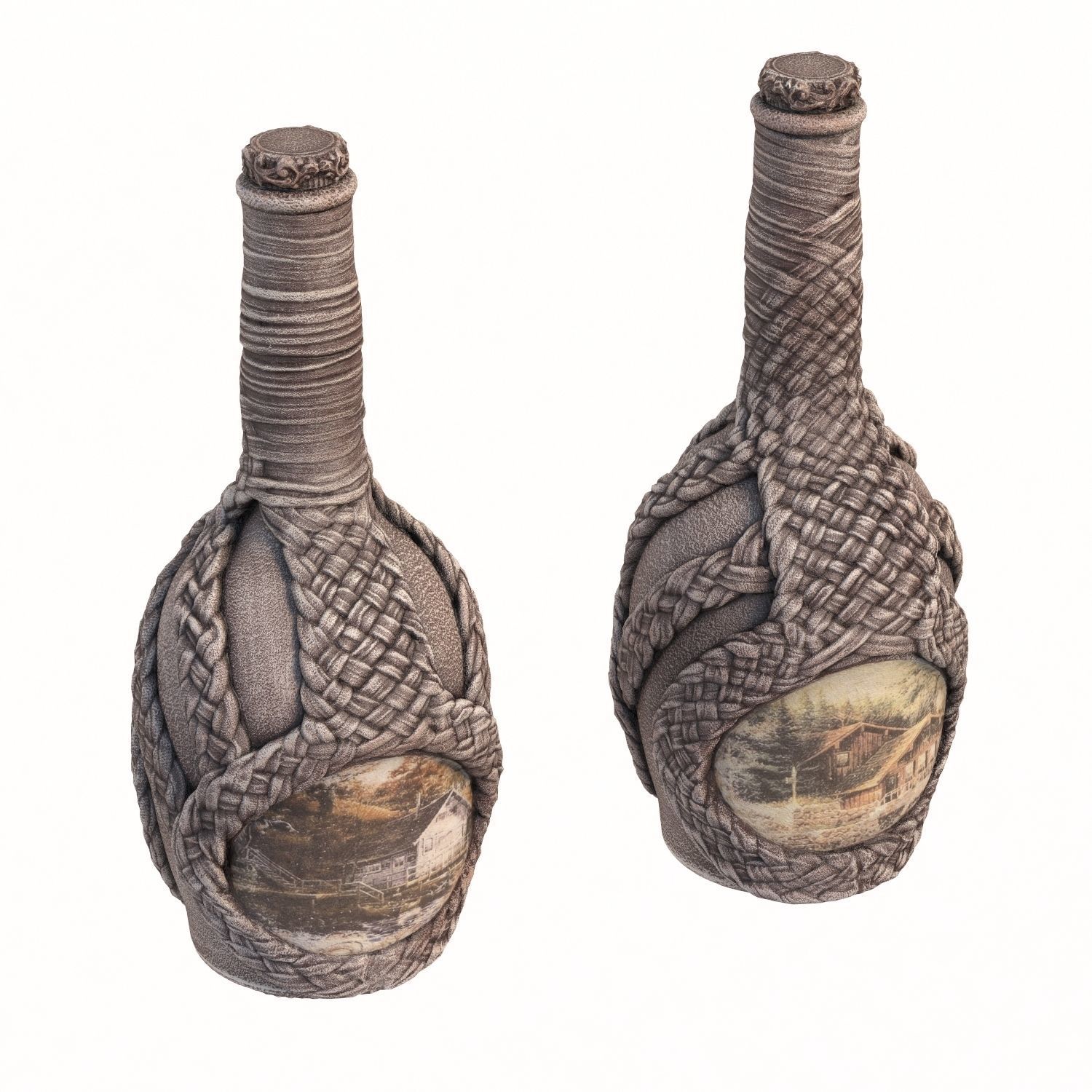 99 bottle Low-poly 3D model_5