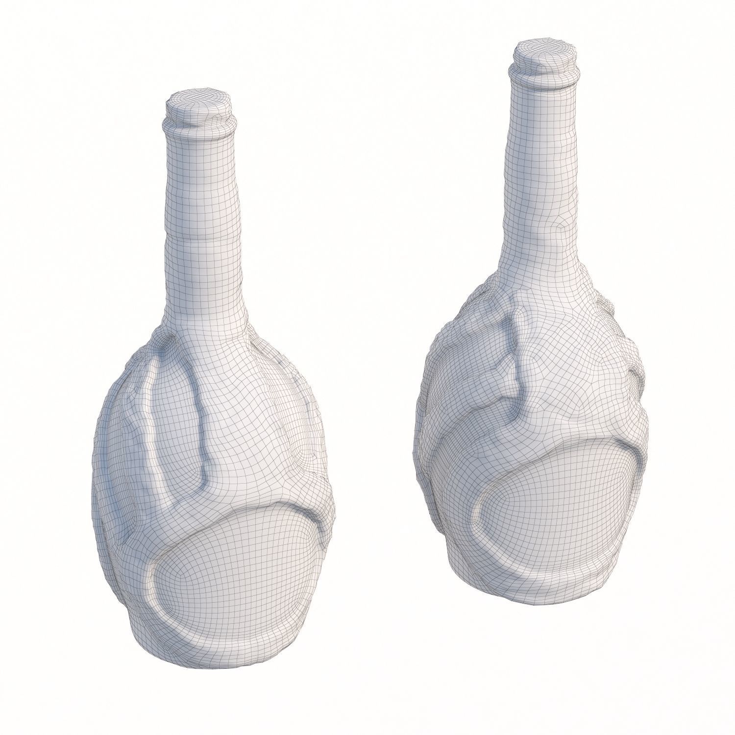 99 bottle Low-poly 3D model_7