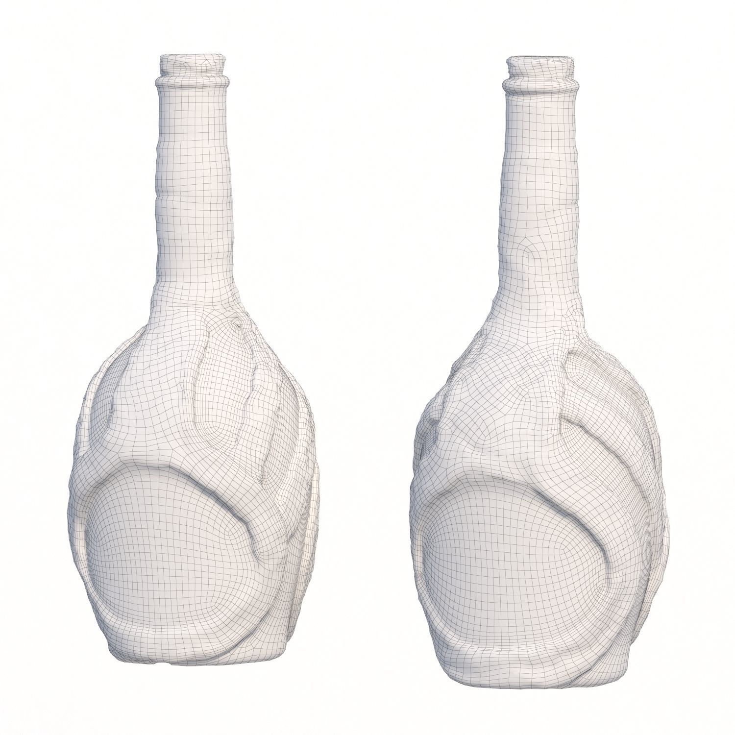 99 bottle Low-poly 3D model_6