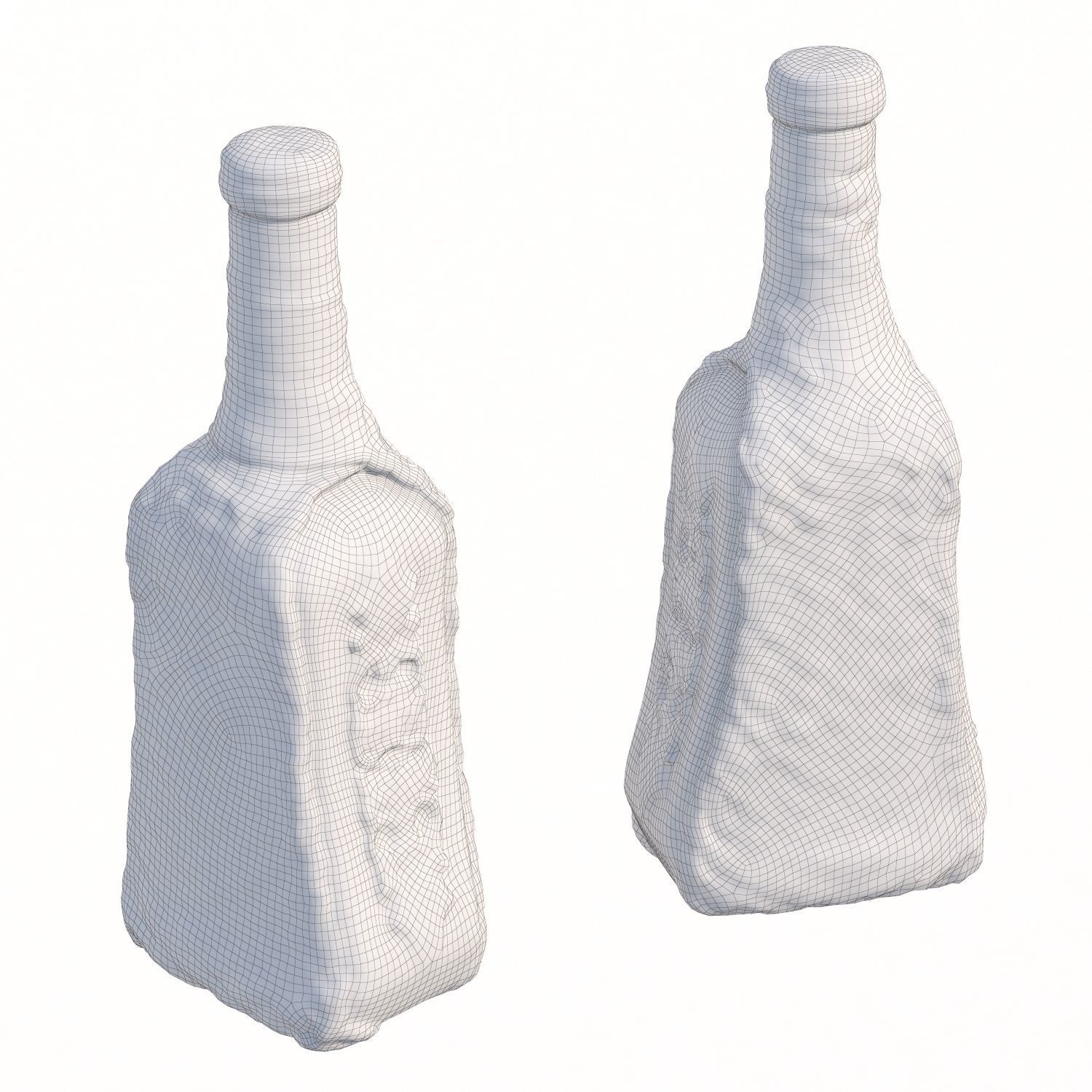 92 bottle Low-poly 3D model_6