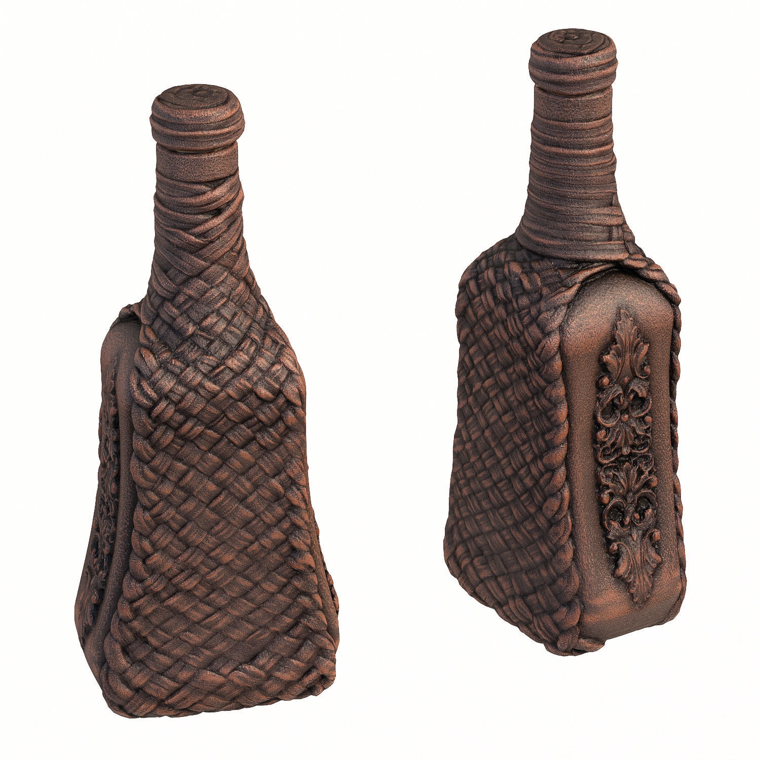 92 bottle Low-poly 3D model_4