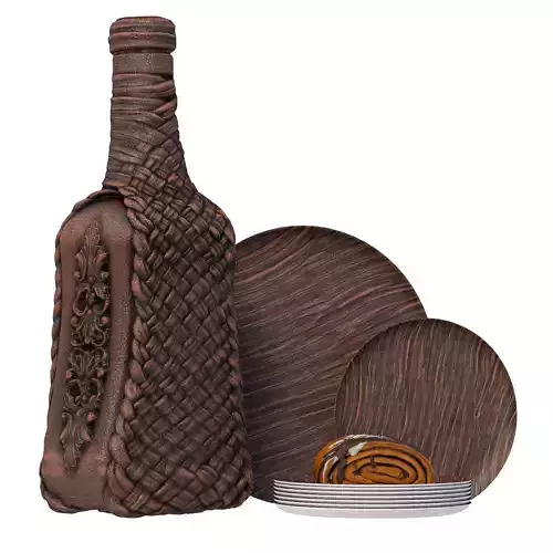 92 bottle Low-poly 3D model 92 bottle Low-poly 3D model