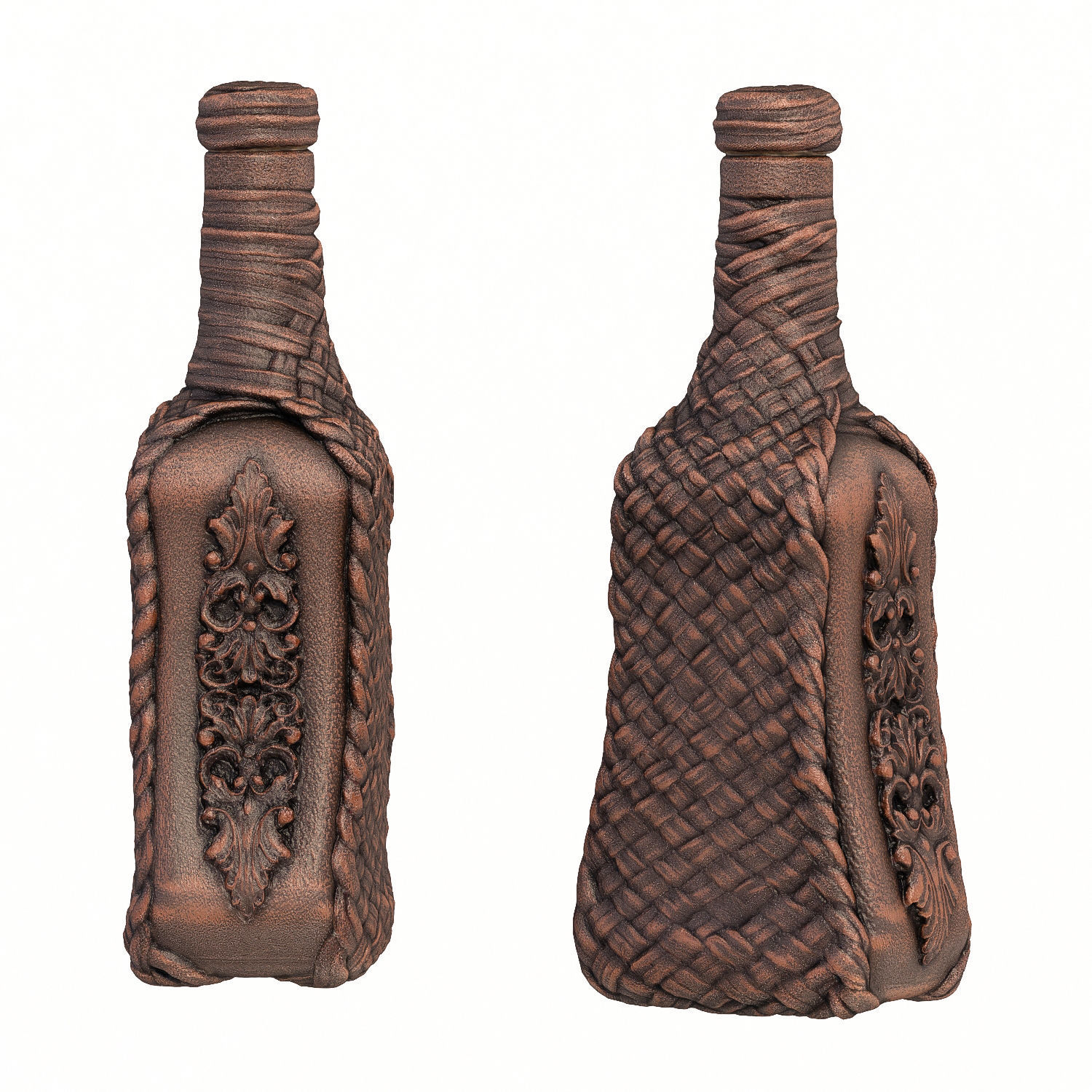 92 bottle Low-poly 3D model_5