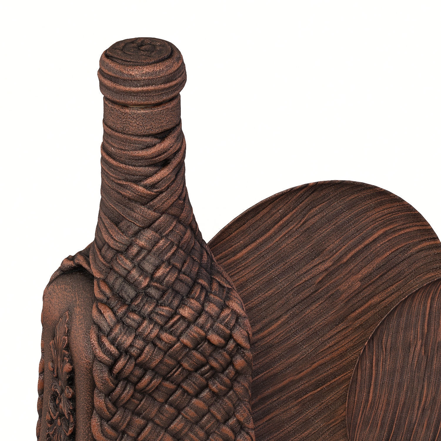 92 bottle Low-poly 3D model_3