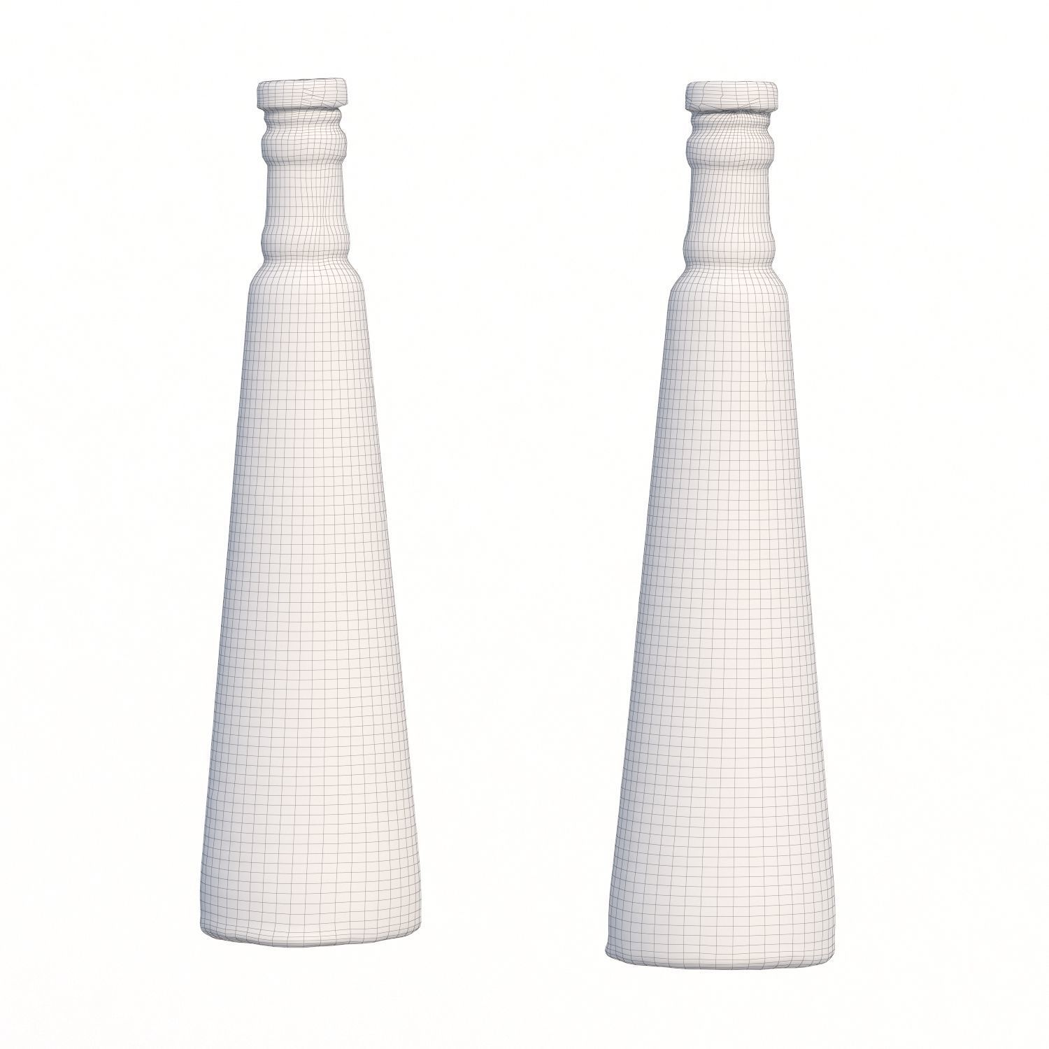 90 bottle Low-poly 3D model_6