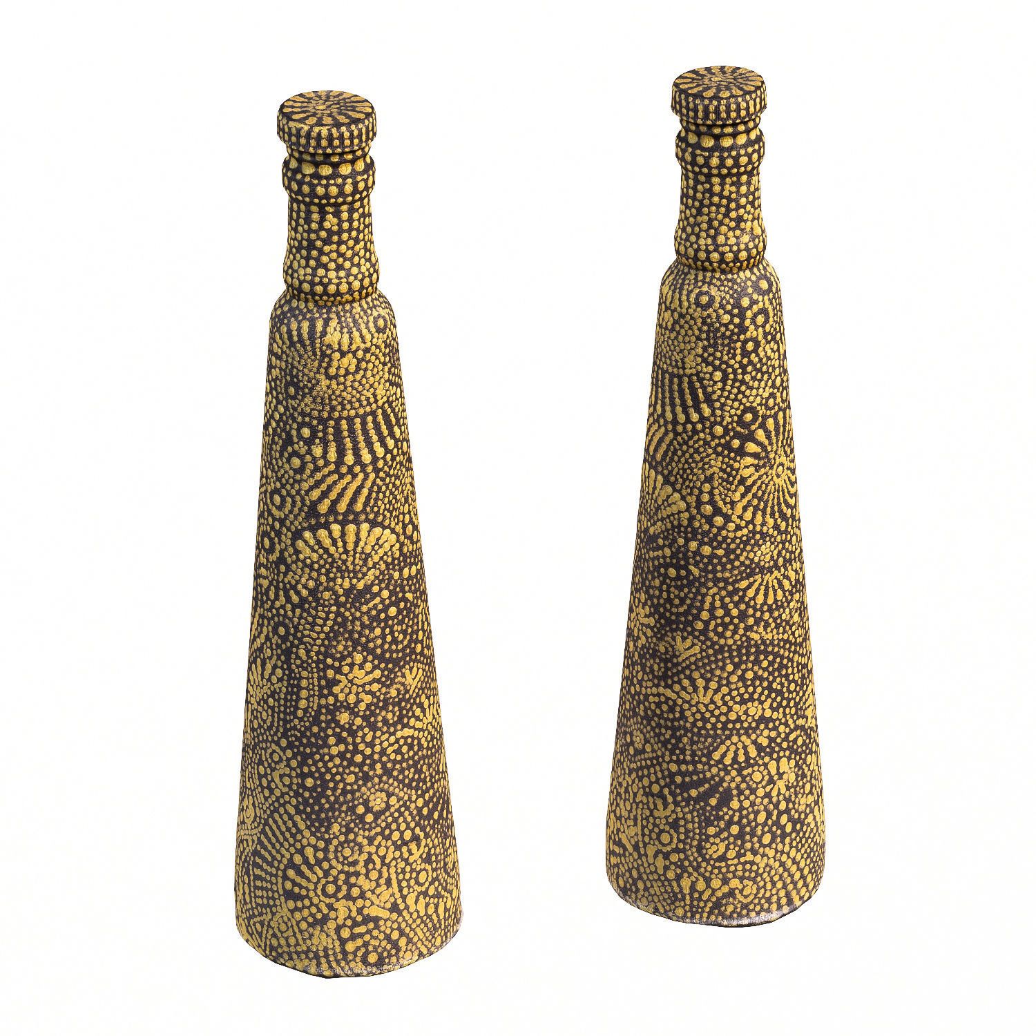 90 bottle Low-poly 3D model_4