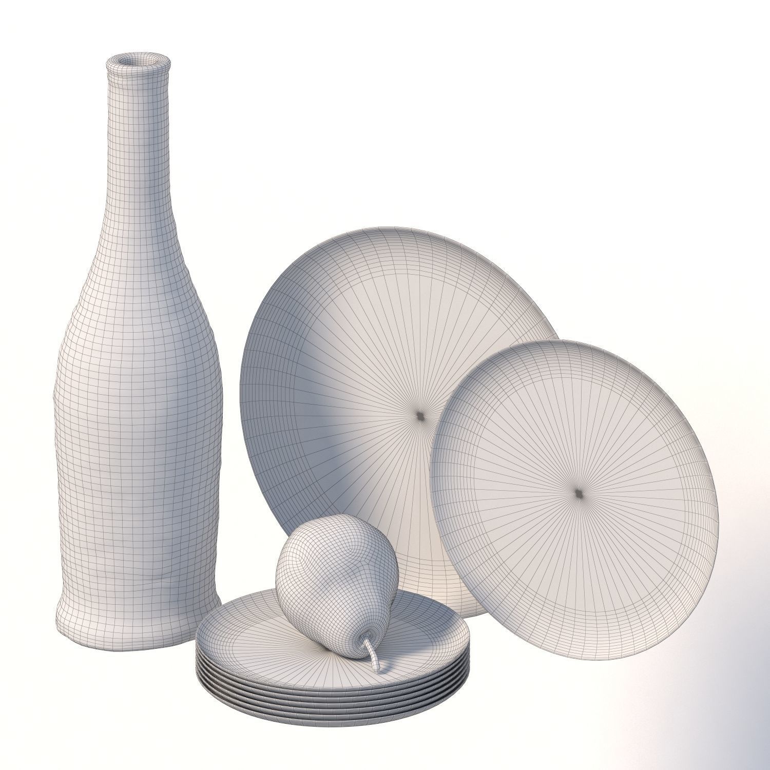 123 bottle Low-poly 3D model_2