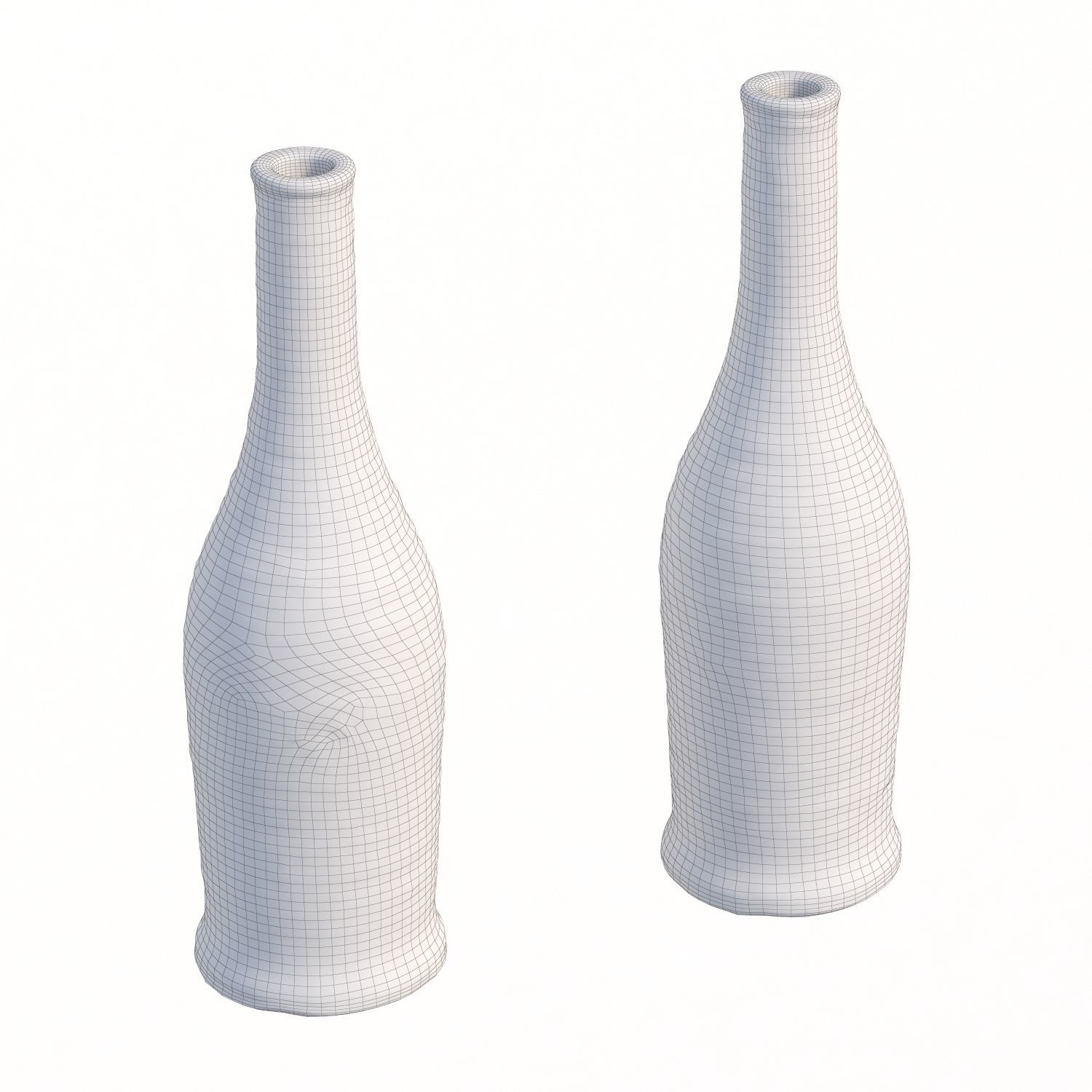 123 bottle Low-poly 3D model_5