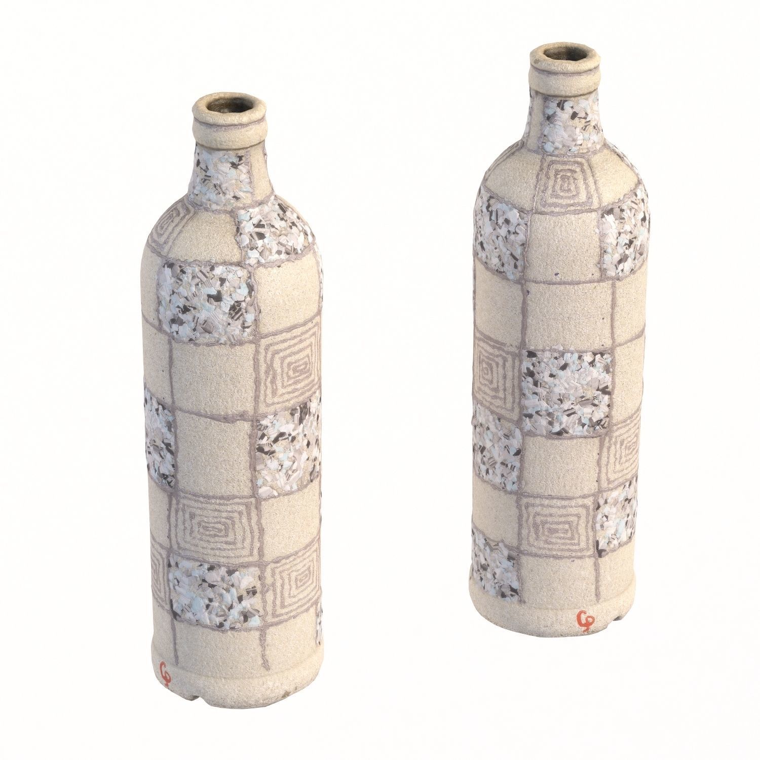 122 bottle Low-poly 3D model_4