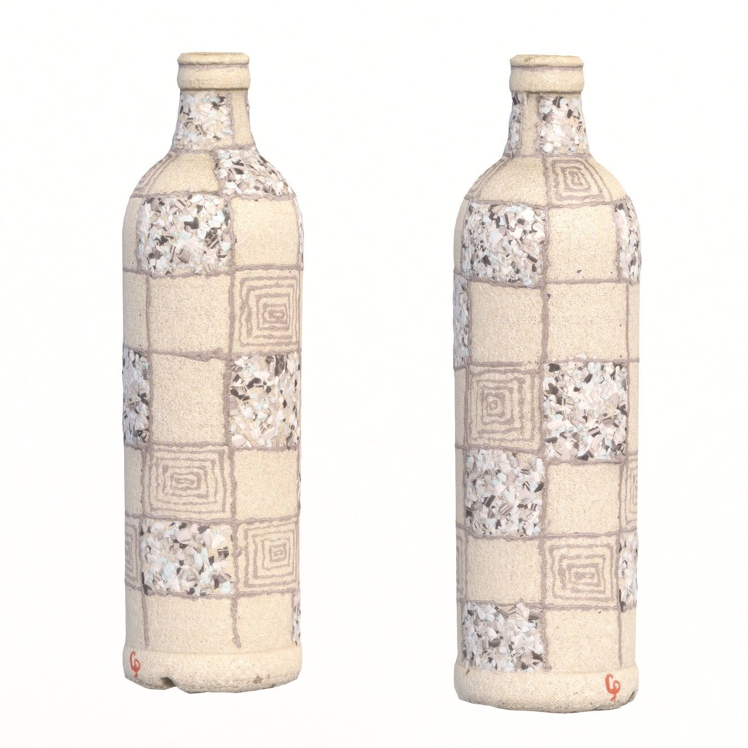 122 bottle Low-poly 3D model_3