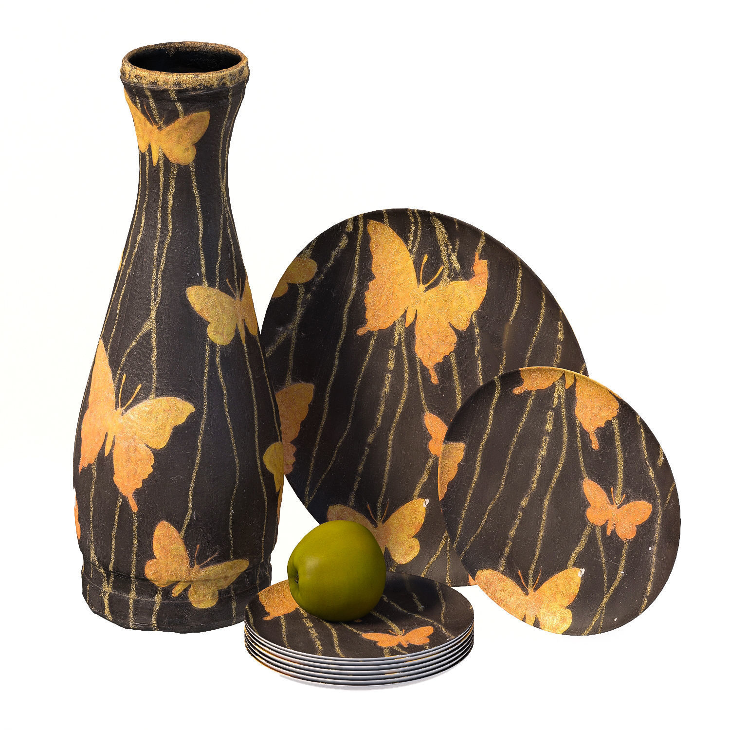 121 bottle Low-poly 3D model_1