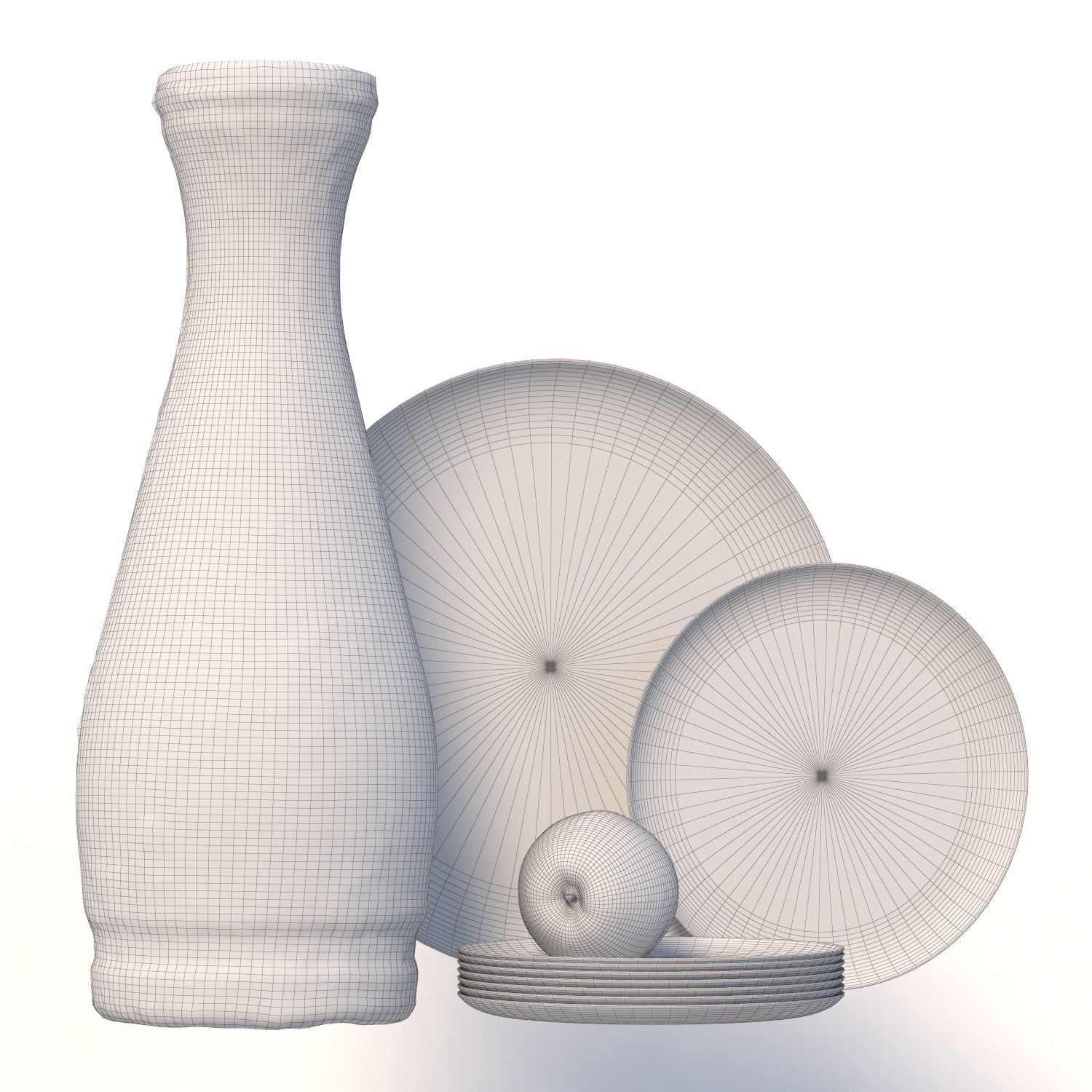 121 bottle Low-poly 3D model_6